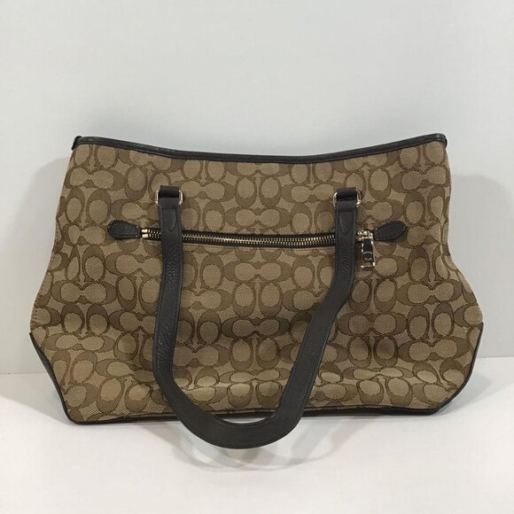 COACH 2 piece set Signature Zip Tote and Wallet - Picture 3 of 16